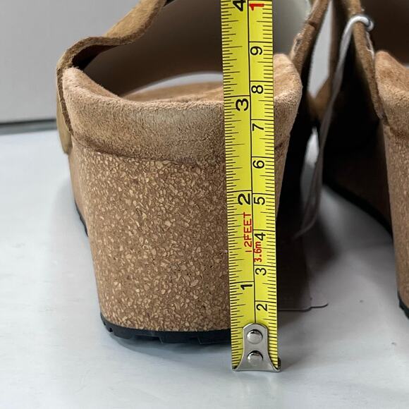 Papillio Birkenstock Namica Suede Leather Wedge Tea Narrow Fit Women 6 NWB - Picture 8 of 11
